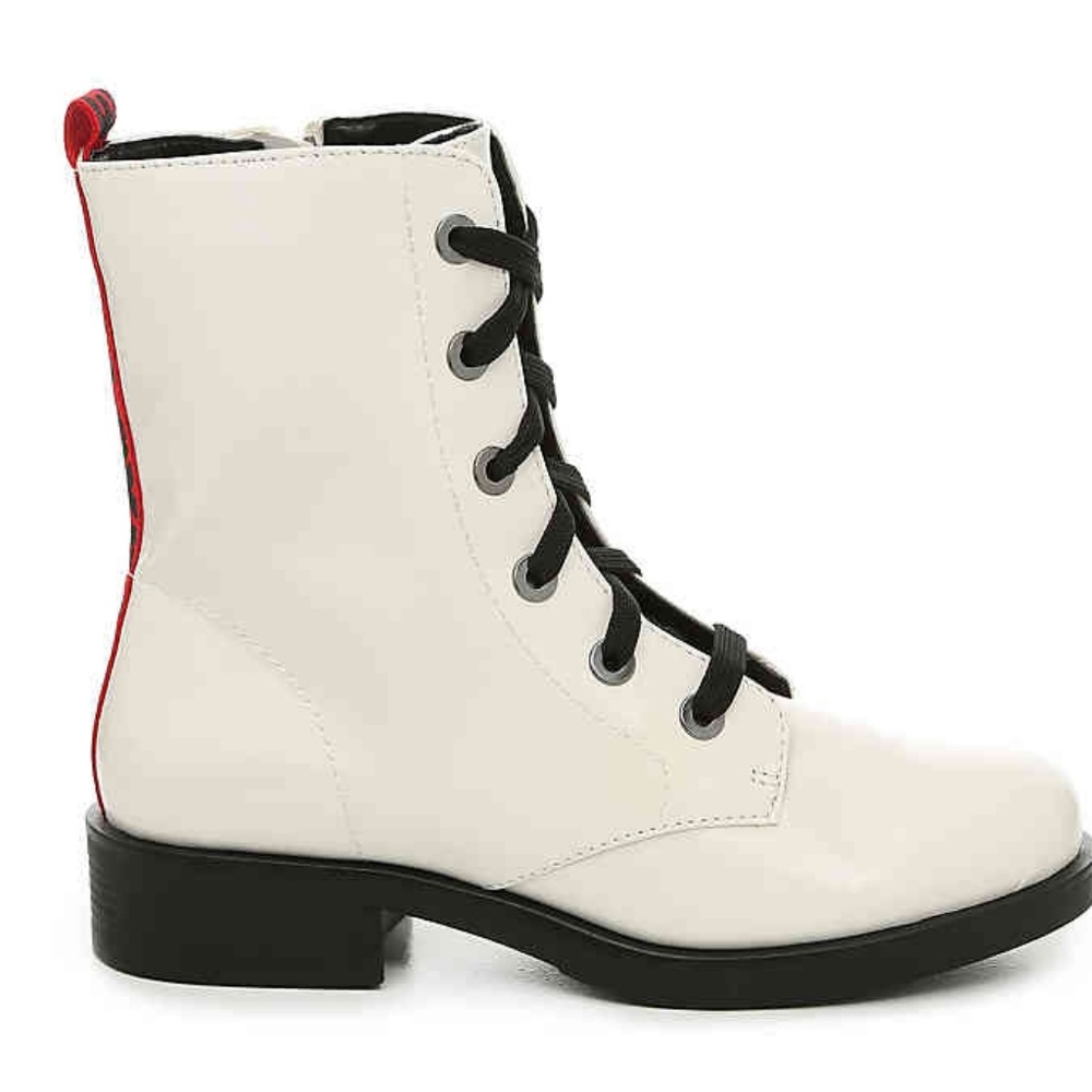 Bamboo Cosmo 04S Combat Boot( off white - Picture 7 of 8